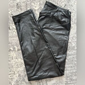SHEIN Black Faux Leather Pants, XL